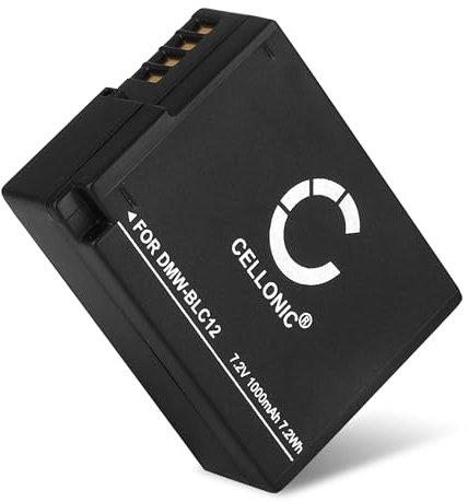 CELLONIC, Akku für Kamera, kompatibel mit Panasonic Lumix DMC-G80, DMC-G81, DMC-G6, DMC-G5 (7.4V, 1000mAh)