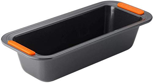 LE CREUSET Antihaft Kastenform, Rechteckig, 30 x 11,5 x 7 cm, Sauerteigbeständig, Aus Karbonstahl gefertigt, Anthrazit/Orange, 94101700000000