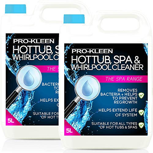 10L of Pro-Kleen Hot Tub, Spa & Whirlpool Hygienic Cleaner – Long-Lasting, Easy to Use Formula - Suitable for All Hot Tubs, Spas + Whirlpools - Removes Bacteria, Dirt, Slime + Unpleasant Smells