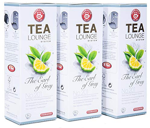 Teekanne Tealounge Kapseln - The Earl of Grey No. 201 Schwarzer Tee (3x8 Kapseln)