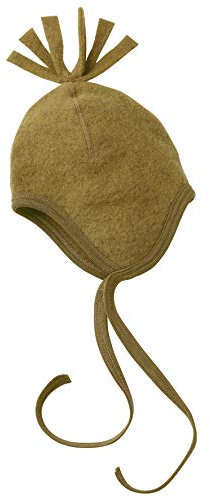 Engel Natur, Fleece Mütze, 100% Wolle (kbT) (86-92, Safran Melange)