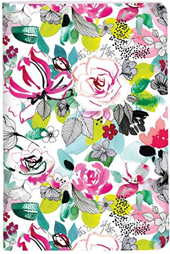 Clairefontaine 115550C Notizheft Blooming, 11 x 17 cm, 48 Blatt liniert, matte Beschichtung, Glanzlack, Motive sortiert, 1 Stück