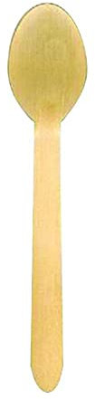 Générique Cuillères en Bois à Usage Unique biodégradables 16.5cm, différents conditionnements (1000)