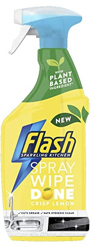 Flash Spray Wipe Done Bright Crisp Lemon Cleaning Spray 800ml