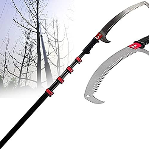 Telescopic Pole Saw, Telescopic Pole High Branch Saw, Telescopic Pruning Saw, Pruning Saws for Trees and Shrubs, Easy to Installation Cut and to Use,7.2m