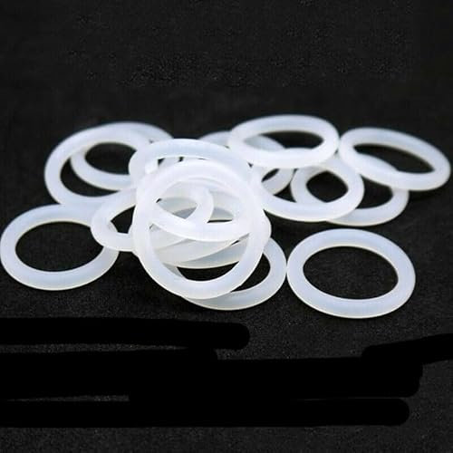 10 Stück/CS 1 mm 1,5 mm 2 mm 2,4 mm weiße Silikon-O-Ring-Dichtung, Gummidichtung, Außendurchmesser 3–85 mm, hitzebeständiger O-Ring aus lebensmittelechtem Silikon, Außendurchmesser 44 mm, CS 1,5 mm