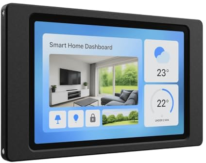 Cleverstation Tablet Wandhalterung für Lenovo Tab (Schwarz, Für Lenovo Tab M10+ (3. Gen, 10,6 Zoll, TB125/128))
