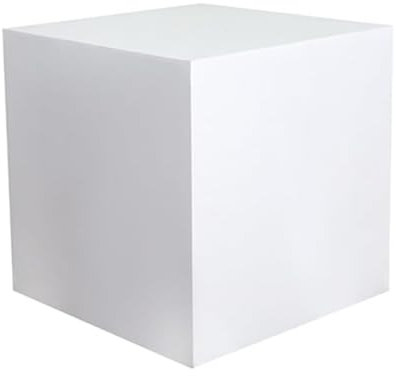 Quadratischer Hochzeitssockel, 3er-Set, 20,3 cm, 30,5 cm, 50,8 cm hoch, Holz-Säulen für Skulptur, Desserttisch, Event, Dekoration, weiß, quadratisch, 59,9 x 59,9 x 49,8 cm