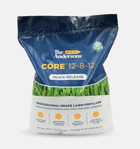 The Andersons Core 12-8-12 Professional-Grade Quick-Release Lawn Fertilizer - 45 lbs. Covers up to12,500 sqft.