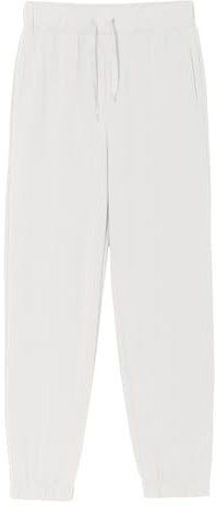 Haloumoning Pantalon de survêtement pour garçon - Coupe droite - Léger - Couleur unie - Pantalon de sport décontracté - Avec taille élastique et poches
