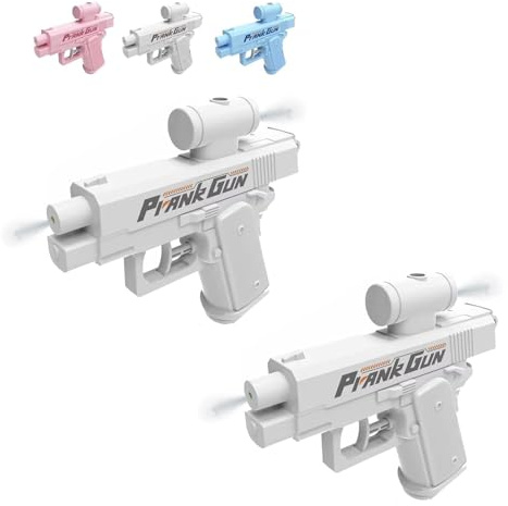LexTex Scherz-Wasserpistole, Zwanghafte Zwei-Wege-Wasserpistole, Umkehrbare Wasserpistolen Sprühen von Vorne und Hinten, Schulbedarf Spiel, Ideale Neuheitsgeschenke für Freund Klassenkamerad Familie
