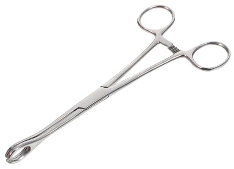 Pinzas de Perforación de Acero Inoxidable para Perforación Corporal | Plata, Bordes Redondeados, Diseño de Embalaje Independiente, Uso Profesional y Personal