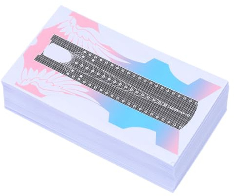 VICASKY 100 Stück Selbstklebende Nagelverlängerungsformen Kompakt und Leicht für Acryl und UV Gel Nägel Maniküre Zubehör für Profis und Anfänger