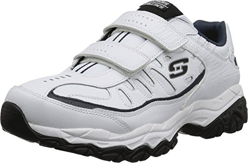 Skechers Men's Afterburn Memory Fit - Final Cut, White/Navy, 11
