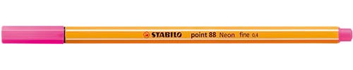 STABILO – , Faserspitze Point 88 Pink Neon (10 Stück)