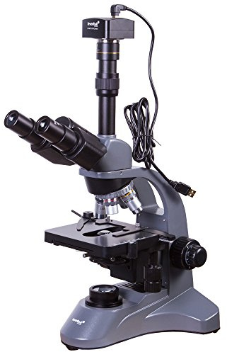 Microscopio Digitale Trinoculare Levenhuk D740T 5,1M con Fotocamera da 5 Mpx e Software Speciale – Compatibile con Windows, Linux e Mac Os