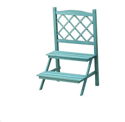 XGHW Fioriera in legno massello, scarpiera, giardino domestico all'aperto, fioriere, griglia per il tempo libero, struttura per arrampicarsi (Colore : Blue)