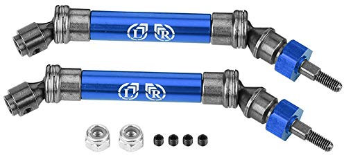 RC Camion Eje de Transmision, 2pcs Eje de Transmision Delantero Eje de Transmision CVD para Traxxas Slash 4X4 1/10 RC Camion Accesorio(Azul Marino)