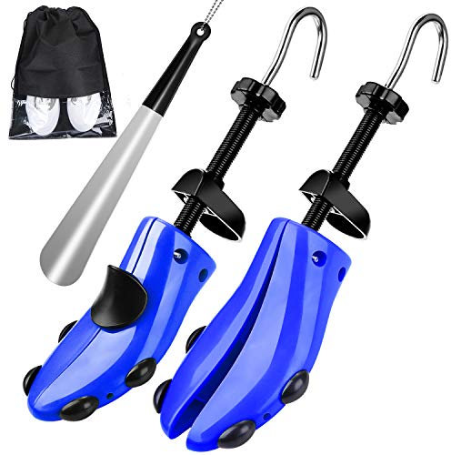 JJDPARTS Shoe Stretcher, Pair 4-Way Shoe Expander Widener Shoe Tree Extender for Women Men, L (for Men's Size Us 10-13.5) Grey,
