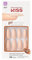 KISS Gel Fantasy Collection, 4 the Cause, Long Length Nude Sculpted Gel Nails, Includes 28 False Nails, Nail Glue, Nail File, and Manicure Stick