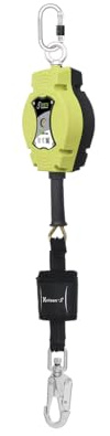 Kratos Safety Helixon-S Stahldrahtseil, Höhensicherungsgerät mit automatischem Rückzug, EN360, PSA 10,0 m