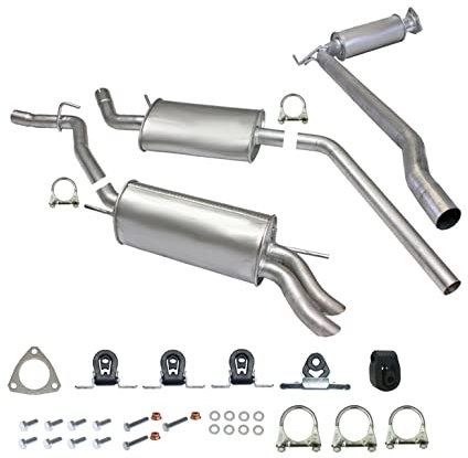 Ferroz Komplett-Auspuffanlage Ersatz für VW T4 Transporter 2.5 TDI (01/1996–09/2003) – kurz & lang – Auspuffanlage komplett