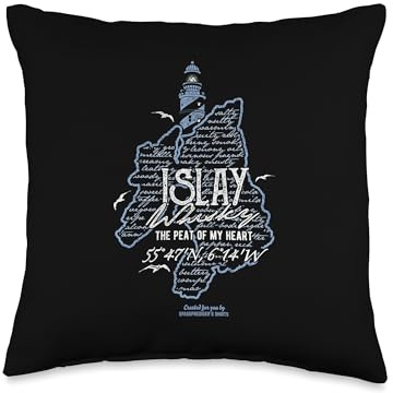 Whisky Island Islay Peat Of My Heart Quote About Whisky Throw Pillow