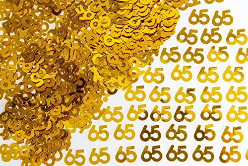 28 g Gold 65. Geburtstag Konfetti Folie Metallic Glitzer Tisch Streusel Alter Geburtstag Party Dekorationen