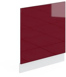 Vicco Panel Frontal R-Line, Rojo/Blanco, 60 cm Sin encimera