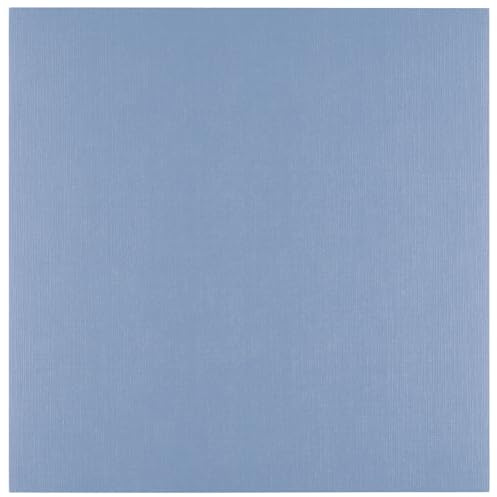 Florence Tonkarton 30,5 x 30,5 cm - 100 St. mit Leinen Struktur Steel (Blau) 250 g - Scrapbooking Bedarf und Bastelpapier für Kartenbasteln, Scrapbooking und Journaling - Reißfest Buntpapier