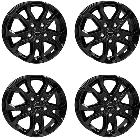 4x Autec llantas KISO 6.5x16 ET44 5x114,3 Schwarz