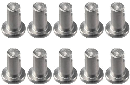 Single Hole Clevis Pins 10Pcs T Shape 304 Stainless Steel Clevis Pins?Durable M6x12/20/25/30/40mm Flat Head