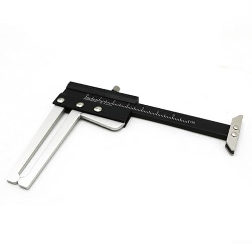 Vernier Caliper Brake Disk Gauge Measurement Tool, Clear Scale, Stainless Steel, 60mm Measurement Range