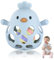 Collazoey Teething Ring Baby Toy, Greifball Für Babys, Montessori Spielzeug Baby, BPA-Free Zahnungshilfe & Greifball, Silicone Rattle Toy, Geschenk Für Babys Von 3-18 Monaten (Blue)