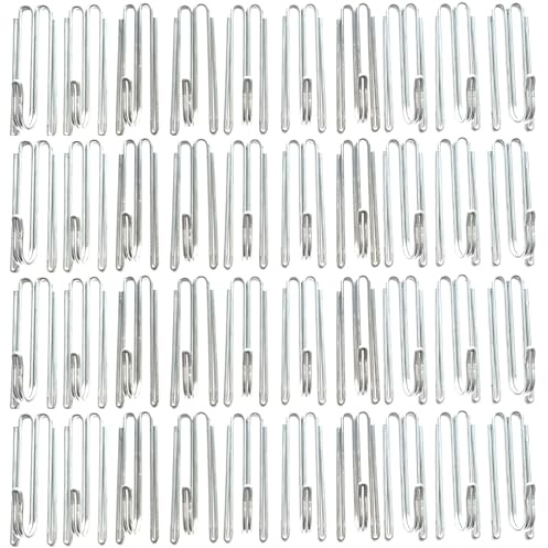 Pinch Pleat Curtain Hooks for Drapes - Stainless Steel Curtain Pleat Hooks Drapery Clasp and Pin 4 Prongs Pinch Pleat Tools Clips for Window Shower Curtain 60pcs