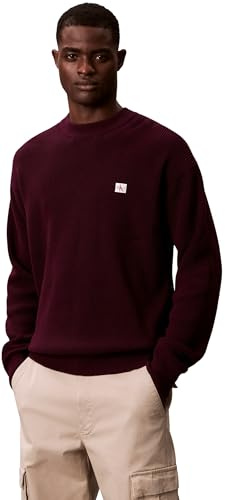 Calvin Klein Jersey Hombre Cotton Waffle con Cuello Redondo, Morado (Passion Plum), S
