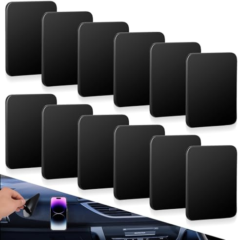 Antirutsch Pads,12 Stück Nano Gel Pad,Waschbare Auto Anti Rutsch Pads,Doppelseitig Klebende Antirutschmatte Auto Armaturenbrett Wiederverwendbar