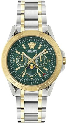 Versace Herren Multi Zifferblatt Quarz Armbanduhr Galaxy Moonphase