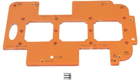 Fyearfly Gabarit de rainurage 3 en 1 pour armoires, résout les besoins de fente et de routage des poignées, outil polyvalent pour des ouvertures précises dans les coins et les boîtes à douilles