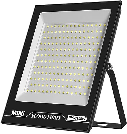 Sensor De Movimiento De Luz De Inundación Led For Luz AC180-240V Reflector Agua Protegida Luces De Jardín Foco Exterior Lámpara De Calle Superbrillante(150W Cold white)