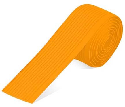 100 cm PVC-treppenkantenprofil, rutschfeste Vinyl-Treppenkanten-Schutzprofil, selbstklebender Treppenprofil für Außen und Innenbereich(Orange,3cm)