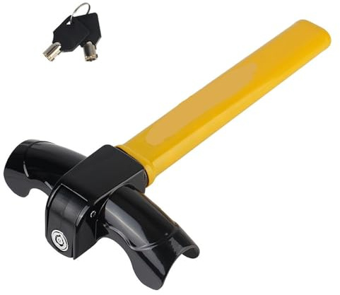 Cerradura De Volante Cerraduras de seguridad for volante automóvil con llave, accesorios for coche, antirrobo Para Coche