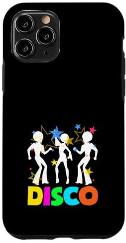 Vintage, rétro, Retour aux années 80, Boombox, Roller Skate Disco Coque pour iPhone 11 Pro