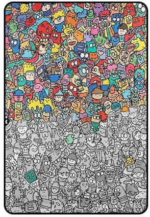 Genérico Manta para Colorear para Niños,Fundas De Sofá Lavables | Mantas Lavables,para Familias, Amantes Manualidades, Preschools, Regalo Cumpleaños, Salón Estudio Hogar