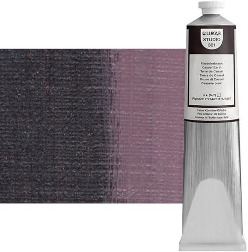 LUKAS STUDIO OIL 200 ml, Ölfarbe in Premium-Qualität, Farbton Kasslerbraun