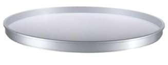 Kartell 4959SI Abschlußplatte für Baukastenelement Componibili rund undurchsichtig Durchmesser 42 x 2,9 cm ABS, silber