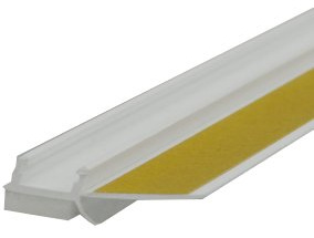 bauFIT 30m Anputzleiste 6mm mit Schutzlippe und Abzugskante, PVC, 15x 2m Apu Leiste Profil