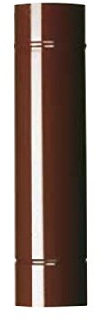 CANNA FUMARIA TUBO SMALTATO MARRONE DIAM. 120 x mt.0,5 PER STUFA A LEGNA