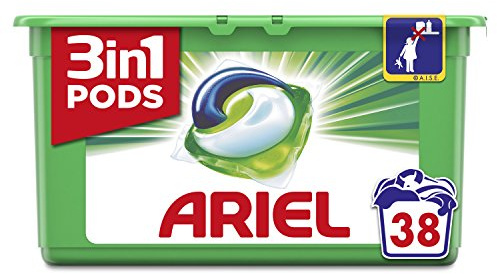 Ariel 3 in 1 Pods Regular Waschmittel in Kapseln – 38 Wäschen [Pack 3] (insgesamt 114 Wäschen)