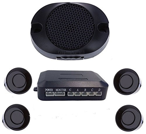 iMeshbean® Parking 4 Sensors Car Reverse Backup Rear Buzzer Radar System Kit Sound Alarm